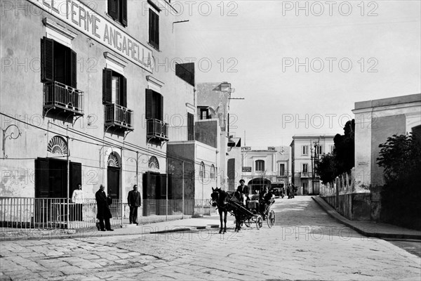 campanie, île d'ischia, établissement thermal angarella, 1935