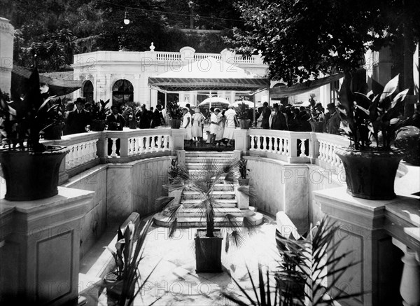 campanie, castellamare di stabia, thermes, bassin avec neuf sources, 1930