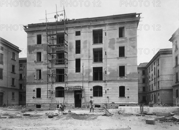 italie, campanie, naples, rione luzzatti, 1920 1930