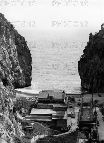 marina di praia, praiano, campanie, italie 1940