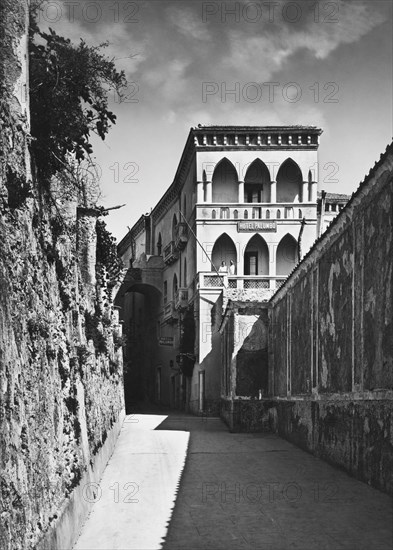 italie, campanie, ravello, hôtel palumbo, 1930