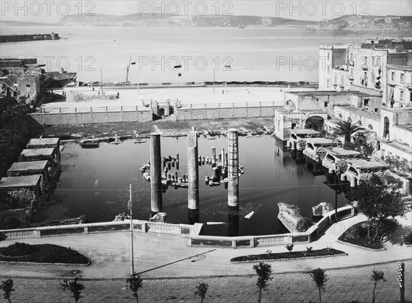 italie, campanie, pozzuoli, le macellum, temple de serapis, années 1920