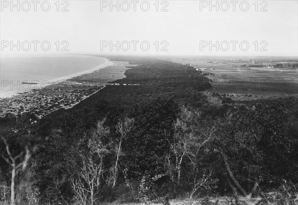 italie, campanie, pozzuoli, les villages licola et varcaturo à récupérer, 1910 1920