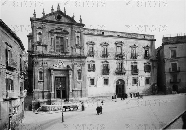 europe, italie, sicile, agrigento, église du saint rosaire, 1934