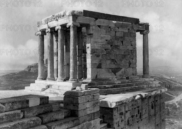 europe, italie, sicile, agrigento, vallée des temples, 1900 1910