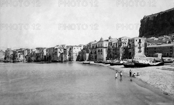 italie, sicile, cefalù, 1900 1910