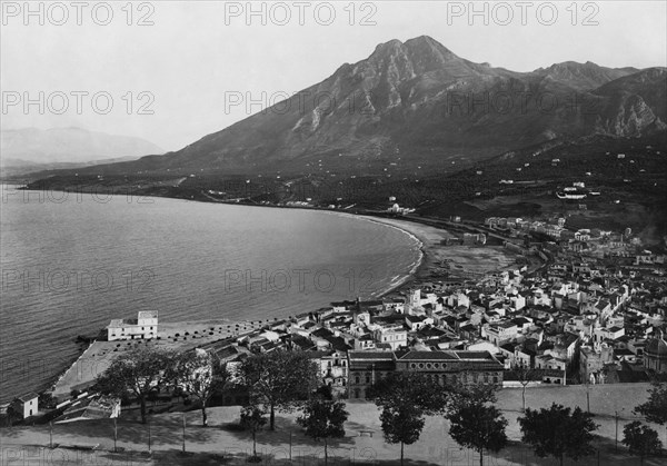 italie, sicile, termini imerese, panorama, 1900 1910