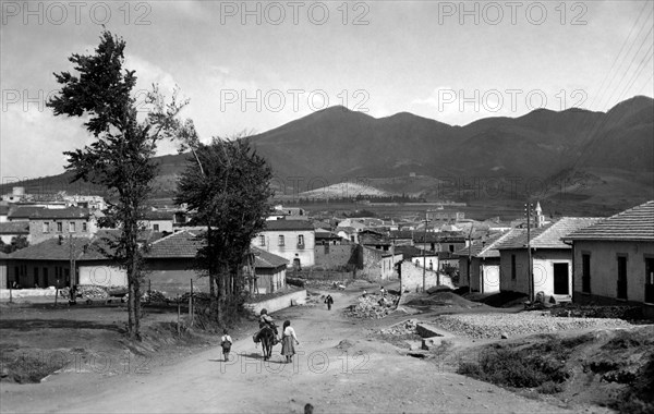 italie, basilicate, rionero in vulture, maisons antisismiques, années 1920