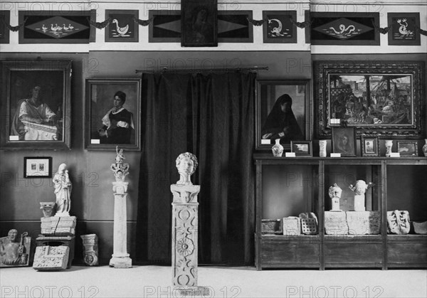 italie, basilicate, potenza, musée archéologique, salle d'art médiéval et moderne, 1920