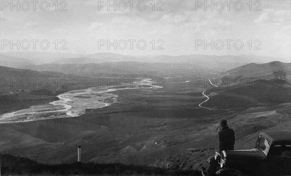 italia, basilicata, la valle del bradano, 1930