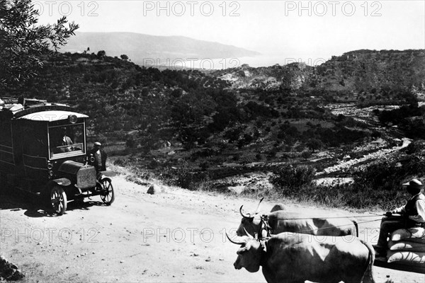 europe, italie, calabre, soverato, panorama, 1920 1930