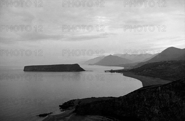 europa, italia, calabria, praia a mare, veduta della costa, 1920 1930