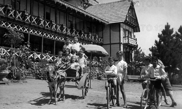 europe, italie, calabre, sila, village mancuso, années 1950