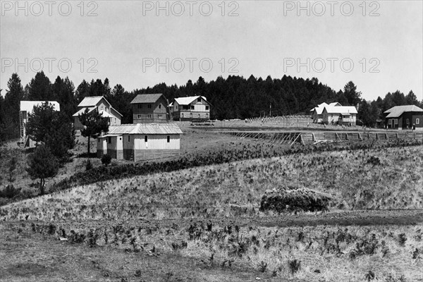 europe, italie, calabre, sila, village mancuso, années 1940