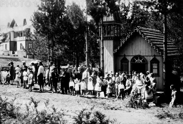 europe, italie, calabre, sila, village de mancuso, 1930