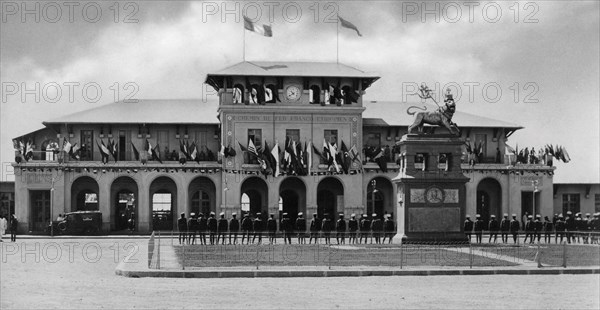 afrique, éthiopie, addis abeba, la gare, 1920 1930