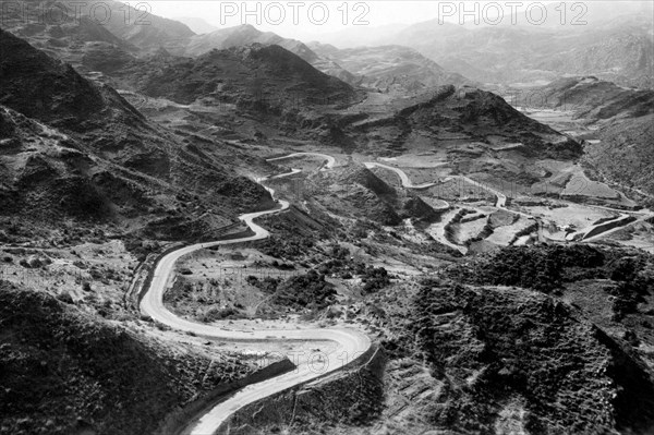 afrique, éthiopie, montée et col de l'aiba, 1920 1930