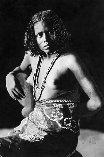 afrique, éthiopie, jeune cunama, 1920 1930