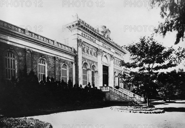 afrique, égypte, alexandrie, l'hôpital italien, 1920 1930