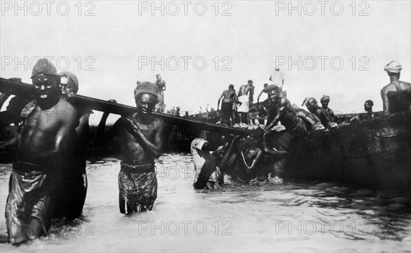 afrique, somalie, mogadishu, vue du bureau de poste, 1920 1930