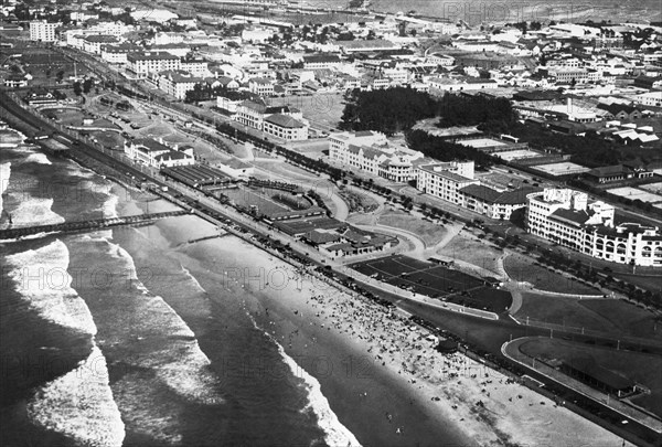 africa, sud africa, durban, veduta della marina parade, 1920 1930