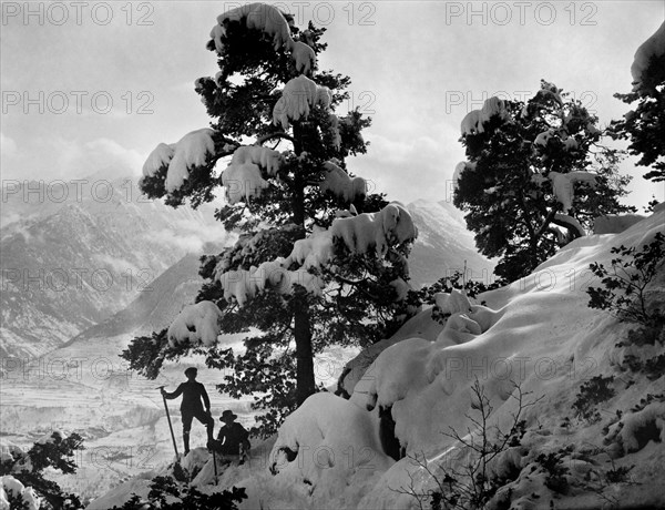 europe, italie, vallée d'aoste, environs d'aoste, 1900 1910