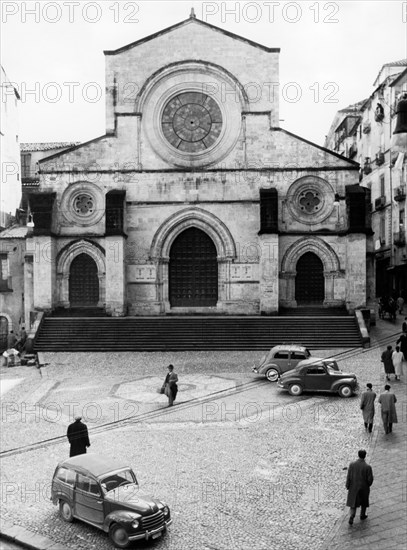 europe, italie, calabre, cosenza, cathédrale de cosenza, 1955