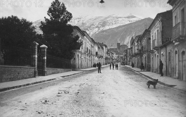 europe, italie, abruzzes, tocco da casuria, 1920 1930