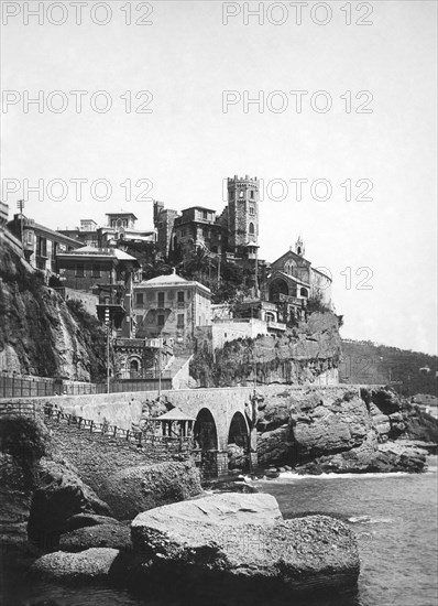 villas, crocetta, celle ligure, ligurie, italie 1920