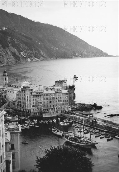 punta chiappa, camogli, ligurie, italie 1920 1930