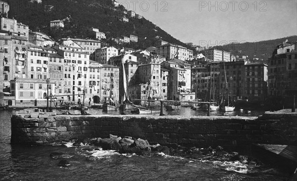 jetée, camogli, ligurie, italie 1910-20