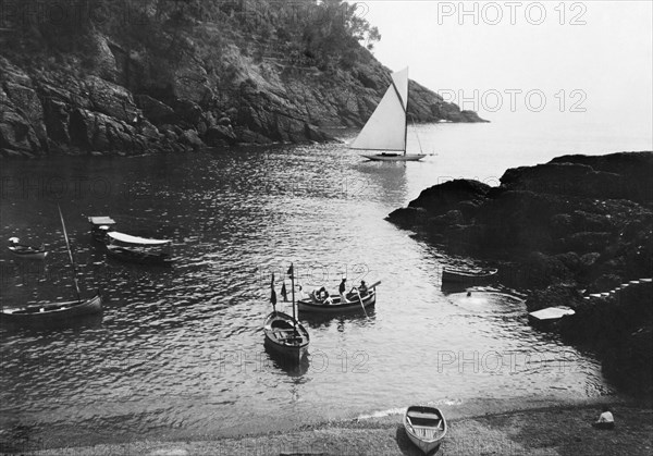 baie de fiascherino, lerici, ligurie, italie 1910-20