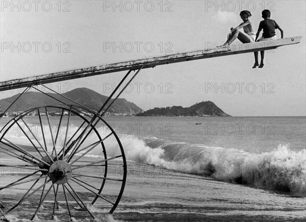 plage de fcavi di lavagna, ligurie, italie 1920 1930