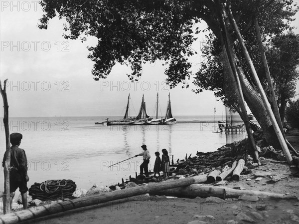 bocca di magra, ameglia, ligurie, italie 1910-20