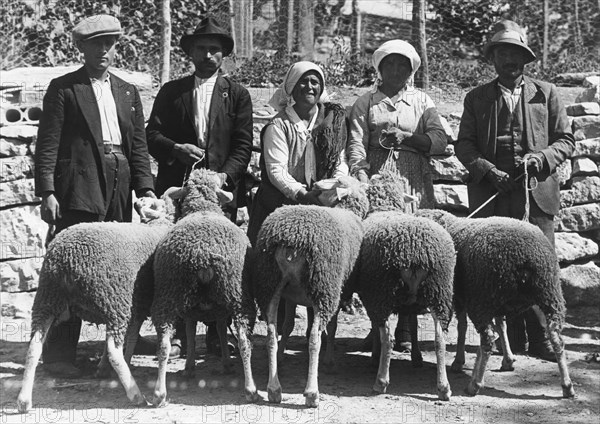 Bergers, molise, italie 1920 1930