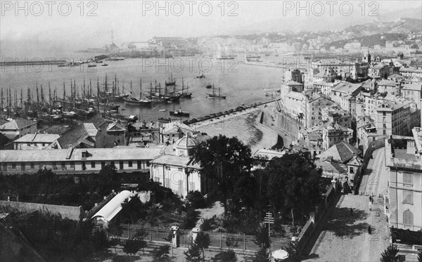 port, genes, ligurie, italie 1900-10