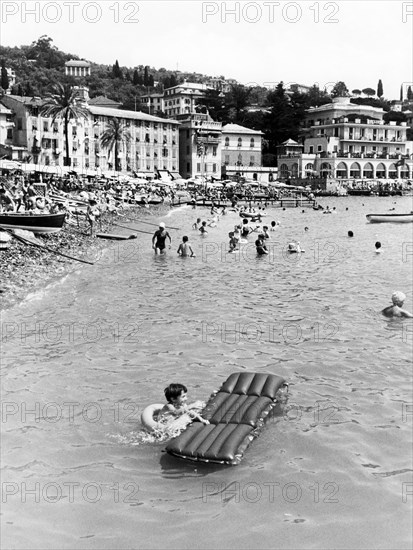 santa margherita ligure, ligurie, italie 1960