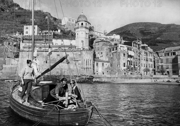 vernazza, ligurie, italie, 1959