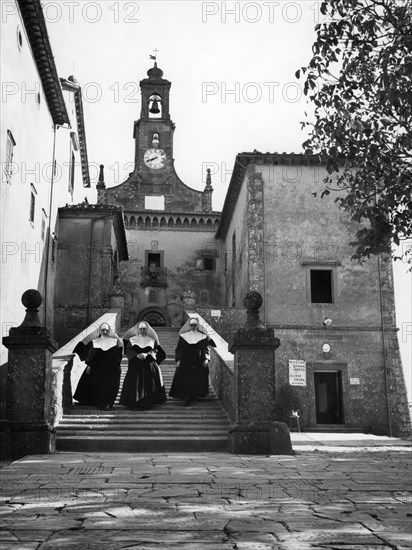 couvent de monte senario, vaglia, toscane, italie 1961