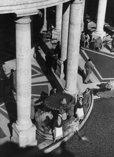 spa tettuccio, montecatini terme, toscane, italie 1955