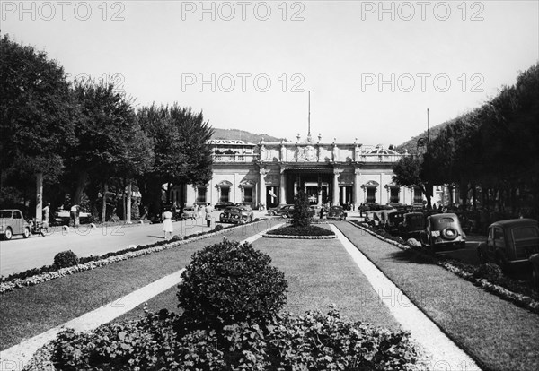 spa tettuccio, montecatini terme, toscane, italie, 1955