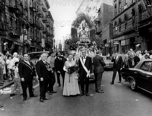 new york, fête de san gennaro dans le quartier italien, 1970