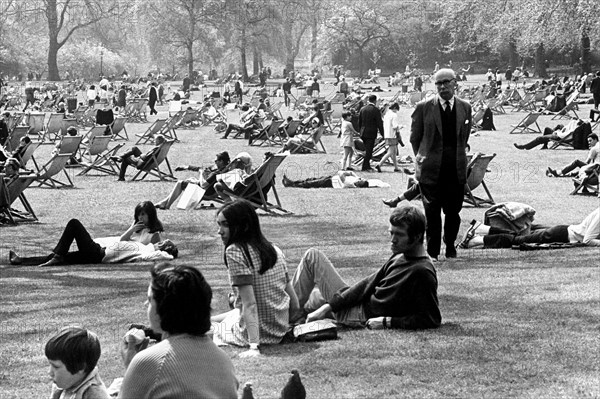 europe, angleterre, londres, st james park, 1960 1970