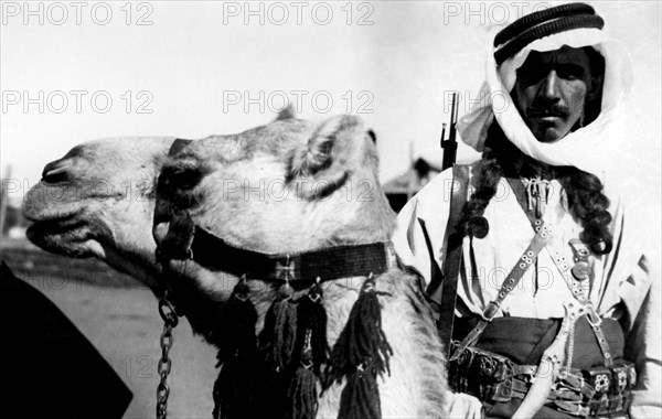 afrique, libye, druze méhariste, 1941