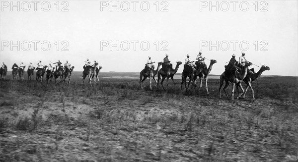 africa, eritrea, squadra di ascari cammellieri, 1920