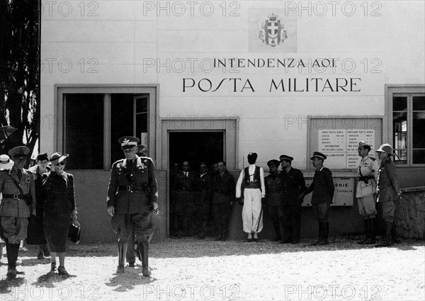 afrique, éthiopie, addis abeba, la poste militaire, 1920 1930