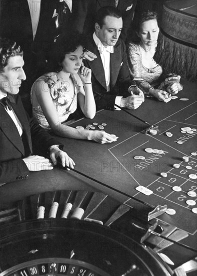 casino, sanremo, ligurie, italie 1955