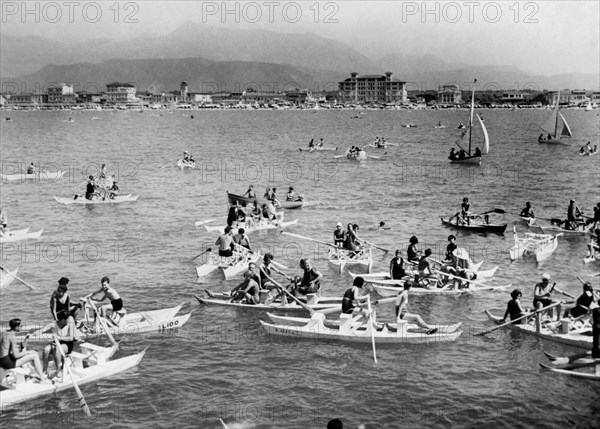 europe, italie, toscane, viareggio, 1930 1940