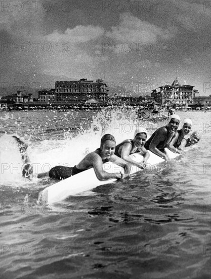 europe, italie, toscane, viareggio, 1930 1940