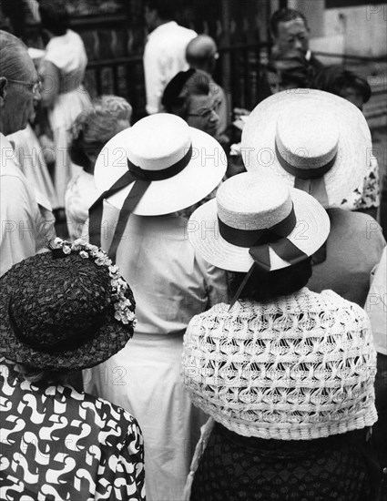 touristes, florence, toscane, italie, 1959